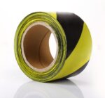 CINTA DELIMITADORA PVC 5 CM X 33 M, AMARILLO/NEGRO, ROJO/ BLANCO