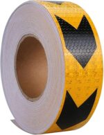 CINTA REFLECTIVA VEHICULAR 5 CM X 45 M T/ FLECHA (ROJO/BLANCO, AMARILLO/NEGRO) - Imagen 2
