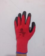 GUANTE ANTICORTE ROJO / NEGRO X 12 UNID